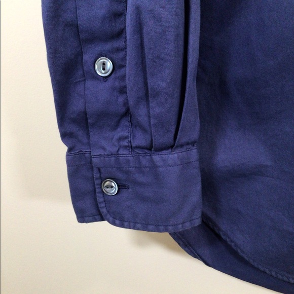 Polo Ralph Lauren Blue Military Button Down - Picture 2 of 4